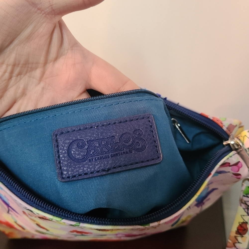 NWOT Carlos Floral Shoulder Bag and Wristlet - Picture 9 of 16